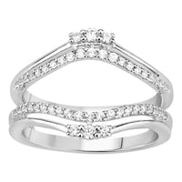 Thumbnail for LADIES ENHANCERS WRAP 1/3 CT ROUND DIAMOND 14K WHITE GOLD
