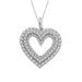 LADIES PENDANT 1 CT ROUND DIAMOND 10K WHITE GOLD