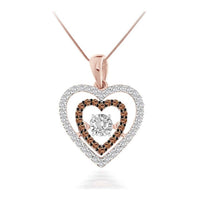Thumbnail for LADIES PENDANT 1/3 CT ROUND DIAMOND 10K ROSE GOLD