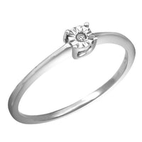 Thumbnail for LADIES RING 0.01 CT ROUND DIAMONDSILVER