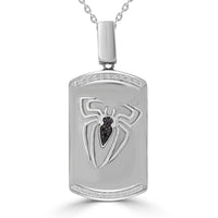 Thumbnail for LADIES PENDANT 1/6 CT BLACK ROUND DIAMOND SILVER