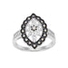 LADIES RING 1/4 CT ROUND/CHOCOLATE DIAMOND 10K WHITE GOLD