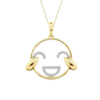 Thumbnail for LADIES PENDANT 1/10 CT ROUND DIAMOND 10K YELLOW GOLD