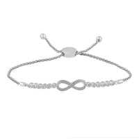 Thumbnail for LADIES BRACELET 1/6 CT ROUND DIAMOND SILVER