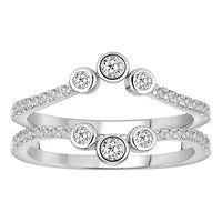 Thumbnail for LADIES ENHANCER WRAPS 1/2 CT ROUND DIAMOND 14K WHITE GOLD