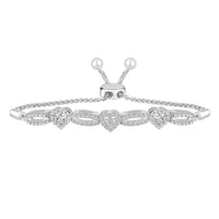 Thumbnail for LADIES BRACELET 1/2 CT ROUND DIAMOND SILVER