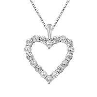 Thumbnail for LADIES PENDANT 1/20 CT ROUND DIAMOND SILVER