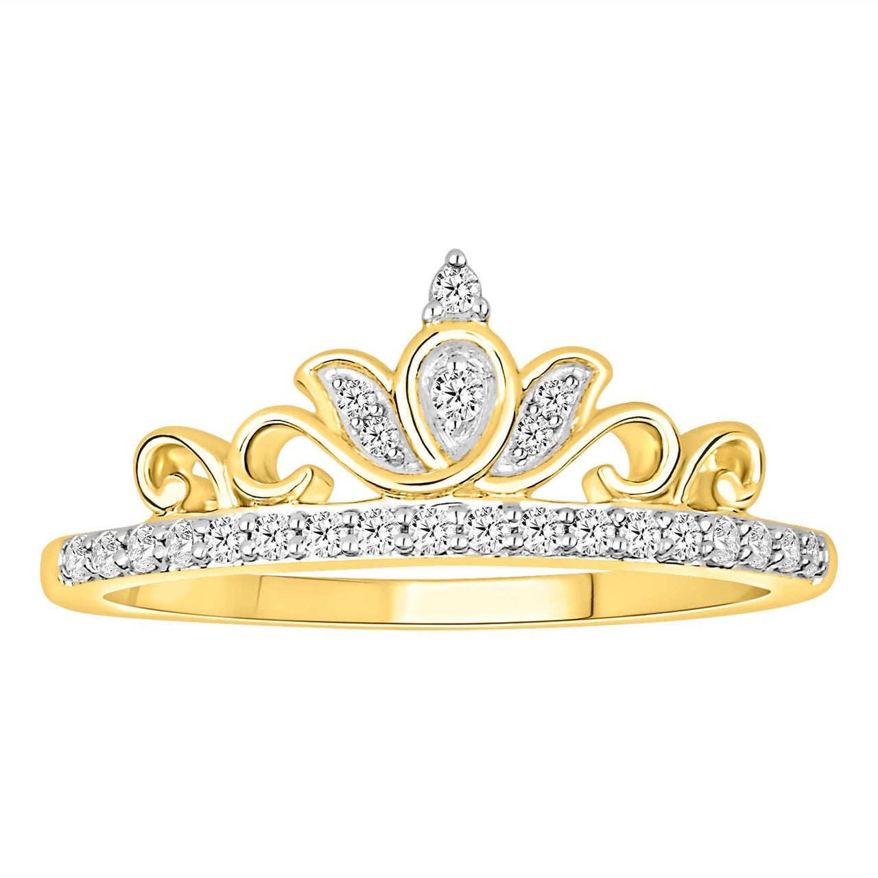 LADIES ENHANCER WRAPS 1/5  CT ROUND DIAMOND 10K YELLOW GOLD
