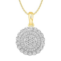 Thumbnail for LADIES PENDANT 1/2 CT ROUND DIAMOND 10K YELLOW GOLD