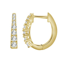 Thumbnail for LADIES HOOP 1 1/2 CT ROUND DIAMOND 10K YELLOW GOLD