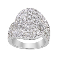 Thumbnail for LADIES RING 2 1/6 CT ROUND DIAMOND 10K WHITE GOLD
