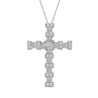 Thumbnail for LADIES PENDANT 1/4 CT ROUND/BAGUETTE DIAMOND 10K WHITE GOLD