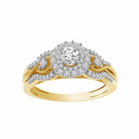 Thumbnail for LADIES RING 1/2 CT ROUND DIAMOND 14K YELLOW GOLD