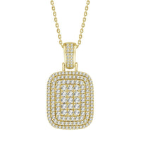 Thumbnail for MEN'S CHARM 4 CT ROUND DIAMOND 14K YELLOW GOLD