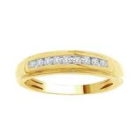 Thumbnail for LADIES BAND 1/6 CT ROUND DIAMOND 10K YELLOW GOLD