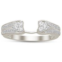 Thumbnail for LADIES ENHANCER WRAPS 1/4 CT ROUND DIAMOND 14K WHITE GOLD