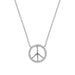 LADIES PENDANT WITH CHAIN 1/6 CT ROUND DIAMOND 10K WHITE GOLD