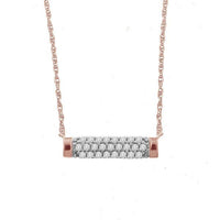 Thumbnail for LADIES PENDANT 1/5 CT ROUND DIAMOND 10K ROSE GOLD