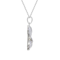 Thumbnail for LADIES PENDANT 1/20 CT BLACK ROUND DIAMOND SILVER