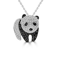 Thumbnail for LADIES PENDANT 1/4 CT ROUND DIAMOND SILVER