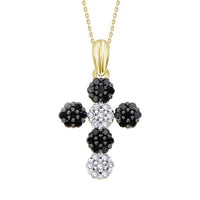 Thumbnail for LADIES PENDANT 1/2 CT ROUND BLACK DIAMOND 10K YELLOW GOLD