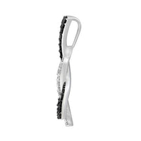 Thumbnail for LADIES PENDANT 1/2 CT WHITE/BLACK ROUND DIAMOND 14K WHITE GOLD