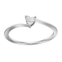 Thumbnail for LADIES RING 0.01 CT ROUND DIAMOND SILVER