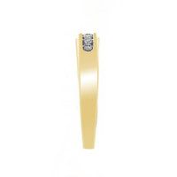 Thumbnail for MEN'S BAND 1/4 CT ROUND DIAMOND 10K YELLOW GOLD