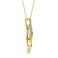 Thumbnail for LADIES HEART PENDANT 1/4 CT WHITE/CHOCOLATE ROUND DIAMOND 10K YELLOW GOLD