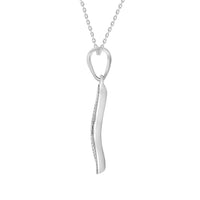 Thumbnail for LADIES PENDANT 1/3 CT WHITE/CHOCOLATE ROUND DIAMOND SILVER