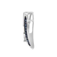 Thumbnail for LADIES HEART PENDANT 1/6 CT WHITE/BLUE ROUND DIAMOND SILVER