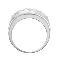 Thumbnail for MEN'S RING 2 CT ROUND DIAMOND 10K WHITE GOLD