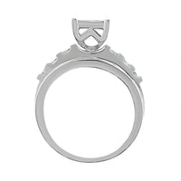 Thumbnail for LADIES RING 1 CT ROUND/PRINCESS/BAGUETTE DIAMOND 10K WHITE GOLD