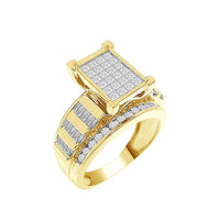 Thumbnail for LADIES RING 1 1/2 CT ROUND/PRINCESS/BAGUETTE DIAMOND 10K YELLOW GOLD