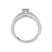 LADIES BRIDAL RING SET 1/3 CT ROUND DIAMOND SILVER