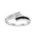 LADIES RING 1/8 CT ROUND DIAMOND SILVER