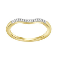 Thumbnail for LADIES BRIDAL RING SET 1/3 CT ROUND DIAMOND 10K YELLOW GOLD