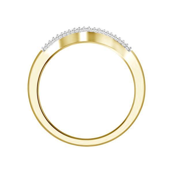 LADIES BRIDAL RING SET 1/3 CT ROUND DIAMOND 10K YELLOW GOLD