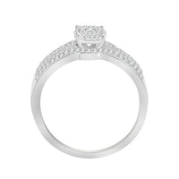 Thumbnail for LADIES BRIDAL RING SET 1/3 CT ROUND DIAMOND 10K WHITE GOLD