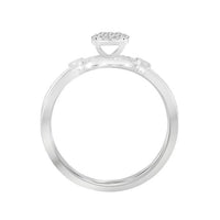 Thumbnail for LADIES BRIDAL RING SET 1/4 CT ROUND DIAMOND 10K WHITE GOLD