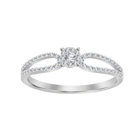 Thumbnail for LADIES RING 1/4 CT ROUND DIAMONDN 10K WHITE GOLD