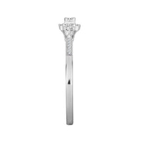 Thumbnail for LADIES BRIDAL RING SET 1/4 CT ROUND & PRINCESS DIAMOND 10K WHITE GOLD