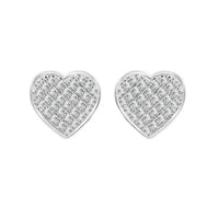 Thumbnail for MEN'S EARRINGS 1/4 CT YELLOW ROUND DIAMOND 10K YELLOW GOLD
