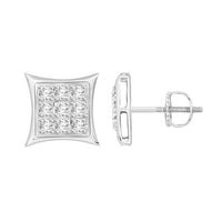 Thumbnail for MEN'S EARRINGS 1/20 CT ROUND DIAMOND SILVER