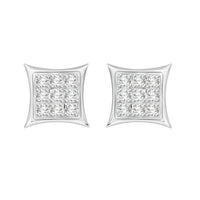 Thumbnail for MEN'S EARRINGS 1/20 CT ROUND DIAMOND SILVER