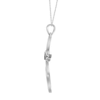 Thumbnail for LADIES PENDANT 1/10 CT ROUND DIAMOND 10K WHITE GOLD