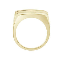 Thumbnail for MEN'S RING 2 CT ROUND DIAMOND 10K YELLOW GOLD
