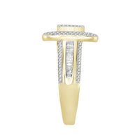 Thumbnail for LADIES RING 1 CT ROUND/BAGUETTE DIAMOND 10K YELLOW GOLD