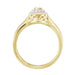 LADIES BRIDAL RING 1/3 CT ROUND DIAMOND 10K YELLOW GOLD