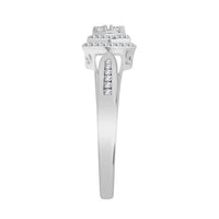 Thumbnail for LADIES BRIDAL RING SET 1/3 CT ROUND DIAMOND 10K WHITE GOLD